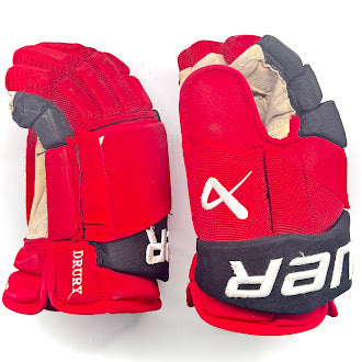 Bauer Vapor Hyperlite - Gant NHL Pro Stock d'occasion - Jack Drury (rouge/noir)