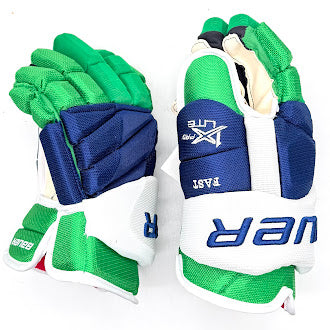 Bauer Vapor 1X Lite Pro - NHL Pro Stock Glove - Jesper Fast (Blue/Green/White)