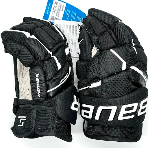 Bauer - Supreme Mach - Gant de hockey Pro Stock - (Noir/Blanc)