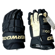 Sherwood Code Encrypt 1 - Gants d'équipe - Penguins de Pittsburgh (noir)