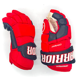 Warrior Covert QRE Pro – Gant d'occasion NHL Pro Stock – William Carrier (rouge/noir)