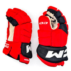 CCM HGTK - Gant NHL Pro Stock d'occasion - Eric Robinson (rouge/noir)
