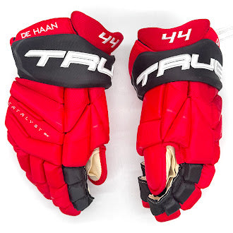 True Catalyst 9X - NHL Pro Stock glove - Calvin De Haan (Red/Black)