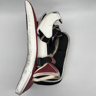 CCM Extreme Flex 6 - Used Pro Stock Goalie Blocker (White/Maroon/Black)