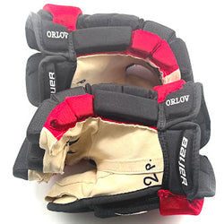 Bauer Vapor Hyperlite - Gants d'occasion NHL Pro Stock - Dmitry Orlov (noir/rouge)