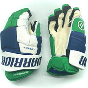 Warrior Covert QRE Pro - NHL Used Pro Stock Glove - Tony Deangelo (Blue/Green/White)
