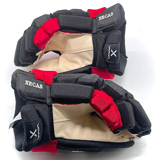 Bauer Vapor Hyperlite - NHL Pro Stock Glove - Martin Necas (Black/Red)