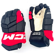 CCM HGTK - Used NHL Pro Stock Glove - Carolina Hurricanes (Black/Red) #2