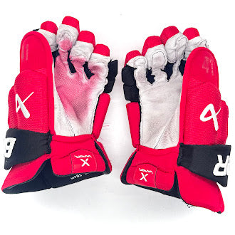 Bauer Vapor Hyperlite - Gant NHL Pro Stock d'occasion - Dylan Coghlan (rouge/noir)