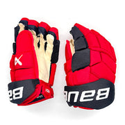 Bauer Supreme Mach - NHL Pro Stock Hockey Gloves - Sebastian Aho (Red/Black)