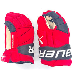 Bauer Vapor Hyperlite - Gants d'occasion NHL Pro Stock - Andrei Svechnikov (rouge/noir)