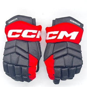 CCM HGTK - Gant NHL Pro Stock d'occasion - Eric Robinson (noir/rouge)