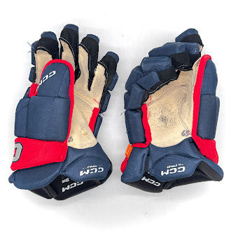CCM HGJS - Used Pro Stock Hockey Glove (Navy/Red)