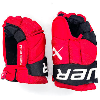 Bauer Vapor Hyperlite - Used NHL Pro Stock Glove - Carolina Hurricanes (Red/Black) #2