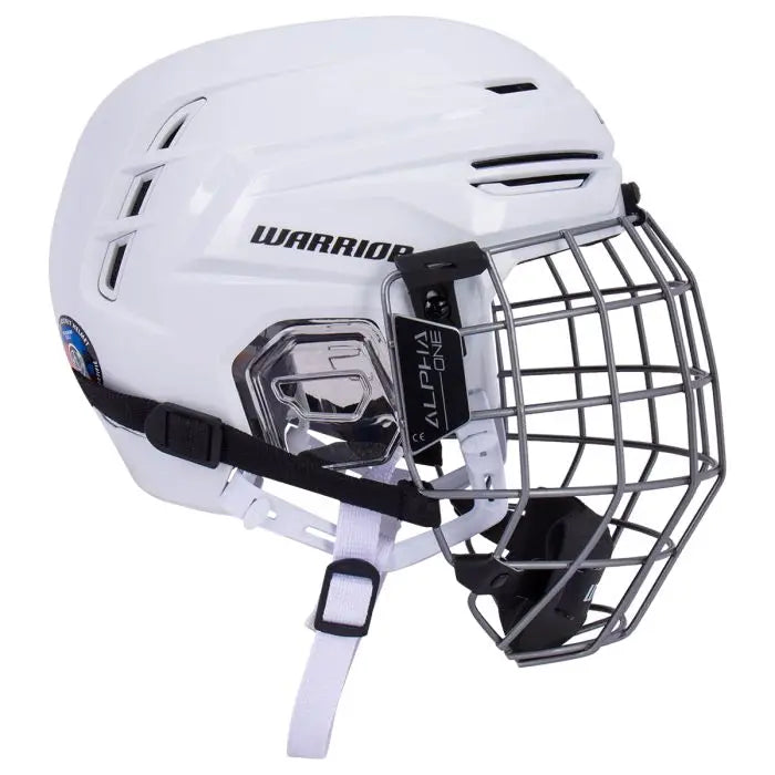 Casque de hockey Warrior Alpha One Pro (blanc)