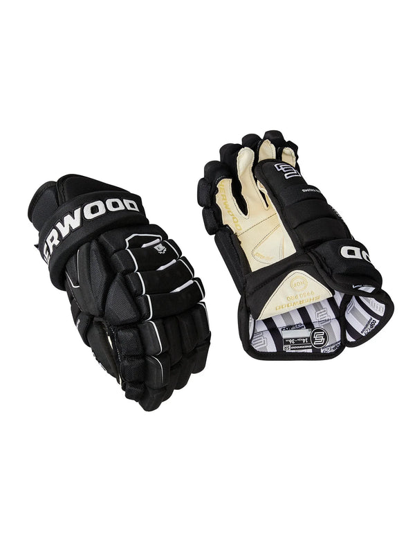 Sherwood 9950 Pro 4 Roll - Intermediate Hockey Glove (Black)