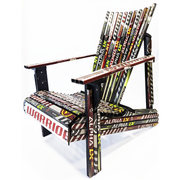 Chaise de hockey Boston College, repose-pieds et serveur de vol