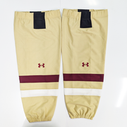 NCAA - Chaussettes de hockey Under Armour d'occasion (or/blanc/marron)