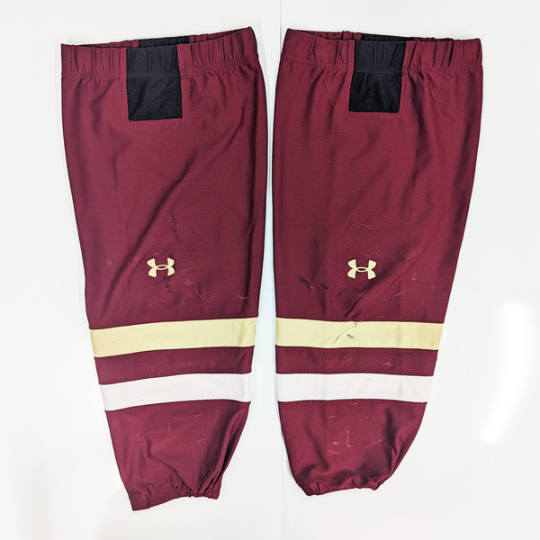 NCAA - Used Under Armour Hockey Socks (Maroon/Gold/White)