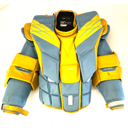 Bauer Vapor Hyperlite - Plastron de gardien de but Pro Stock d'occasion (bleu/jaune)