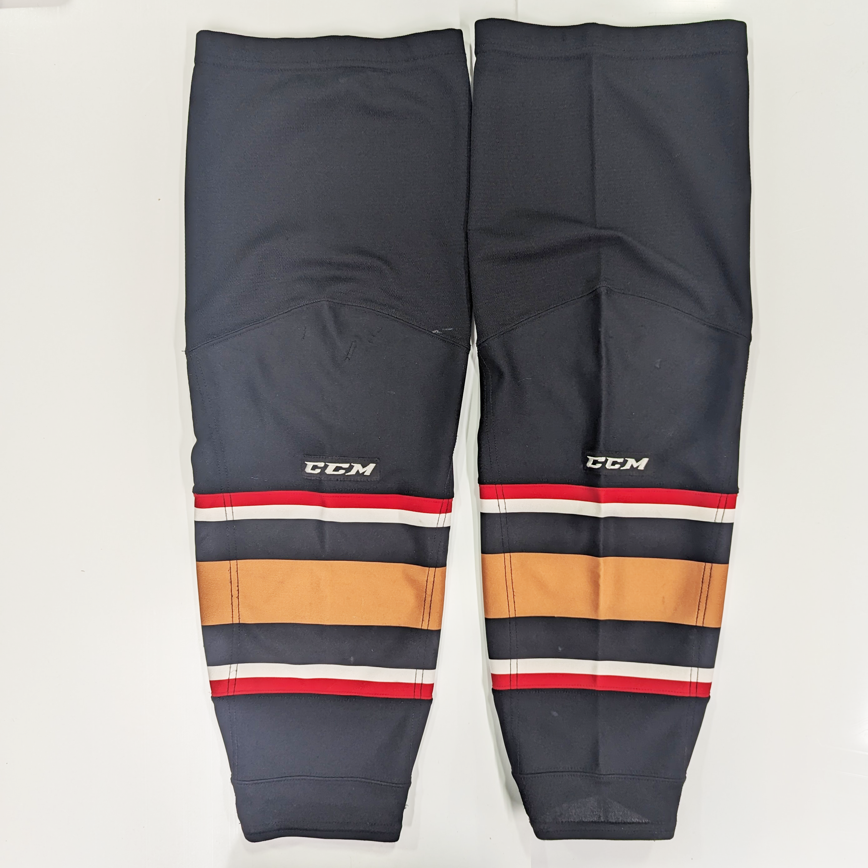 WHL - Chaussettes de hockey CCM d'occasion - (noir/rouge/beige)