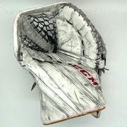 CCM Extreme Flex 5 - Used Pro Stock Goalie Glove (White/Red/Yellow)