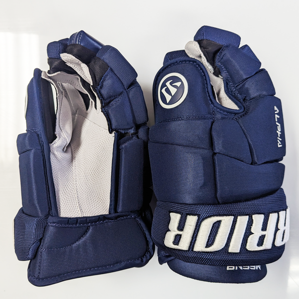 Warrior Alpha DX - NHL Pro Stock Glove - Jayson Megna (Navy ...