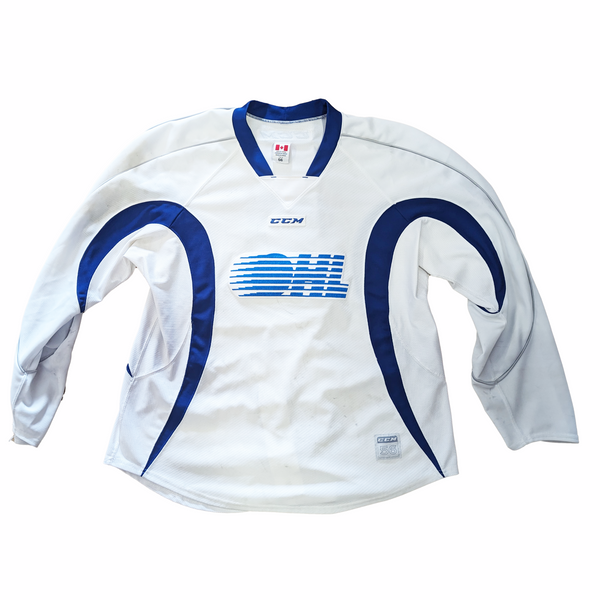 OHL - Used CCM Practice Jersey (White/Blue)