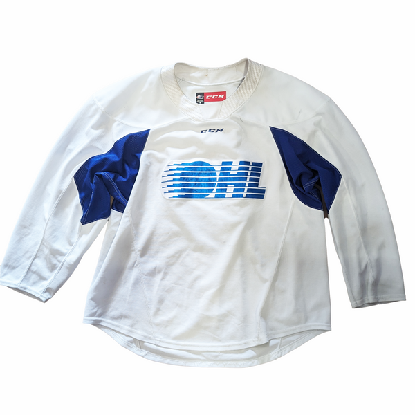 OHL - Used CCM Practice Jersey (White/Blue)