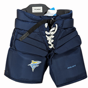 Bauer - Pantalon de gardien de but de hockey NCAA Pro Stock (bleu marine)