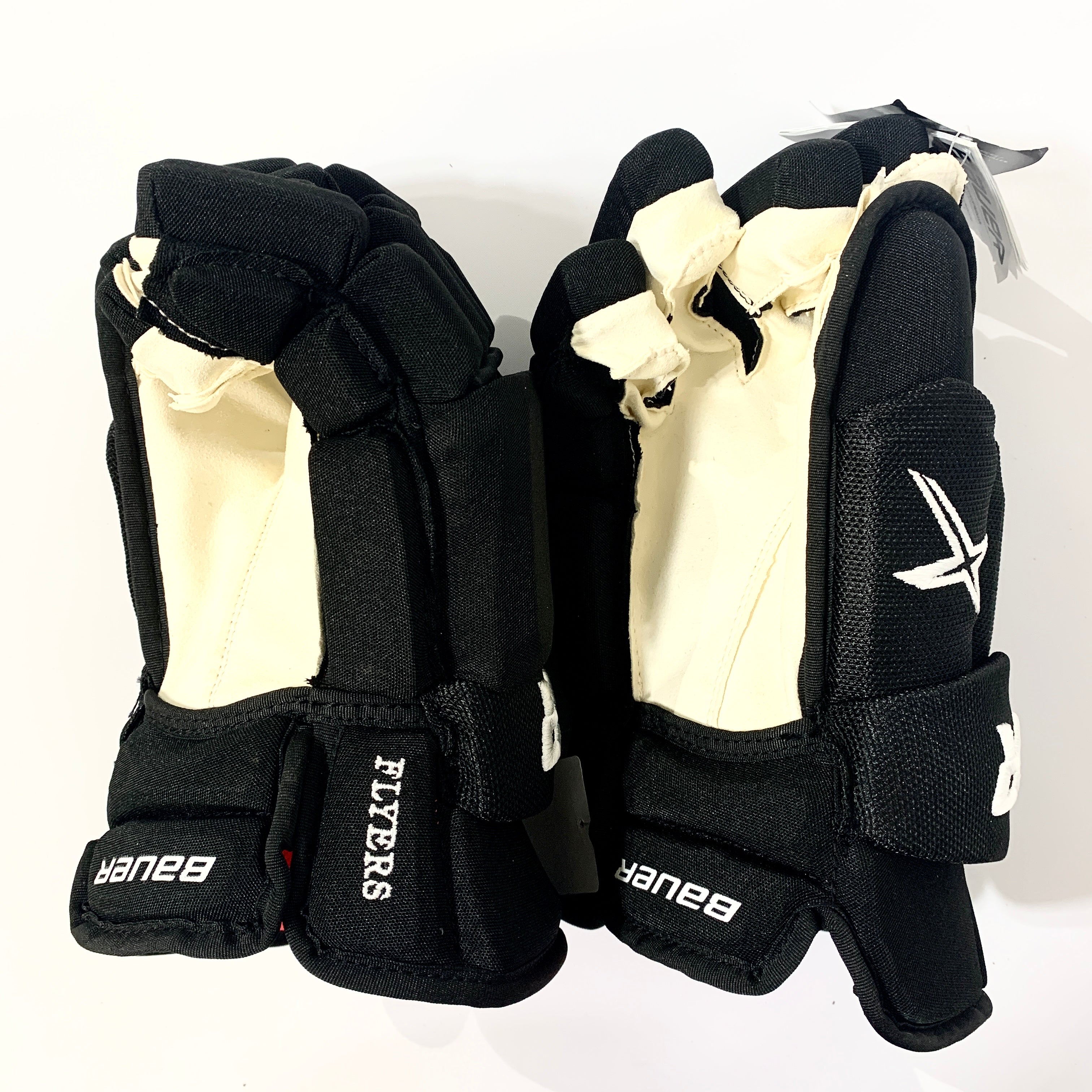Bauer Vapor 2X Pro w/ Shot Blockers - NHL Pro Stock Glove - Philadelphia Flyers (Black/White)