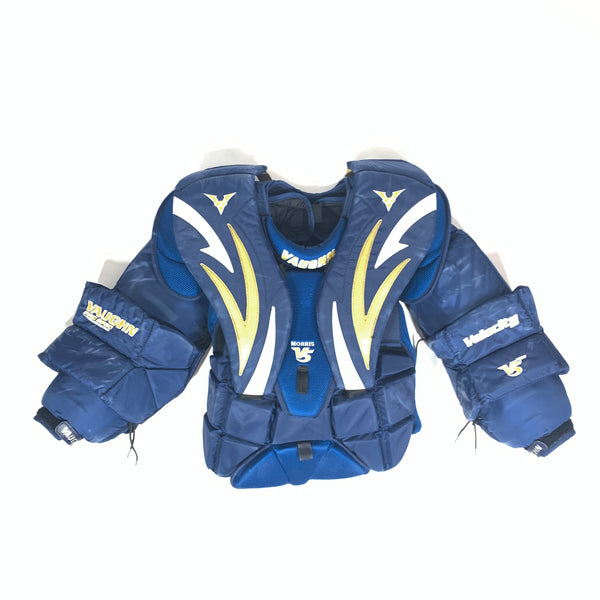 Vaughn V5 7800  - Used Pro Stock Goalie Chest Protector (Navy/Gold)