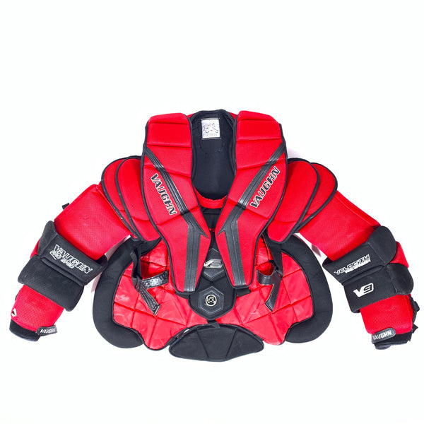 Vaughn Velocity V9 - Used Pro Stock Goalie Chest Protector (Red/Black) –  HockeyStickMan Canada