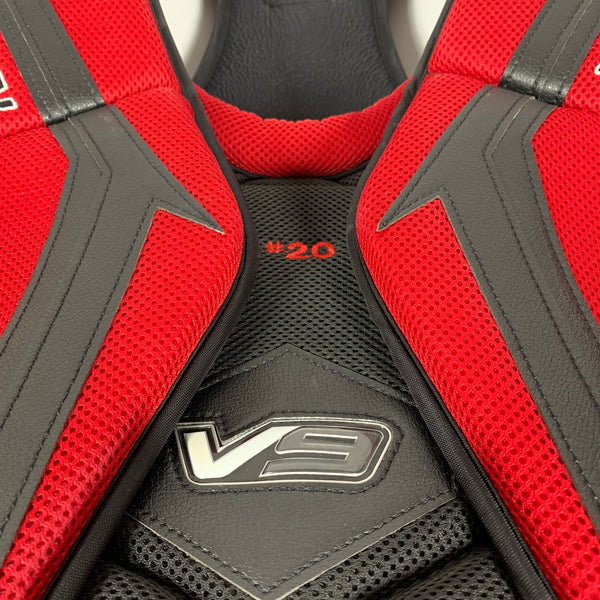 Vaughn Velocity V9  - Used Pro Stock Goalie Chest Protector (Red/Black)