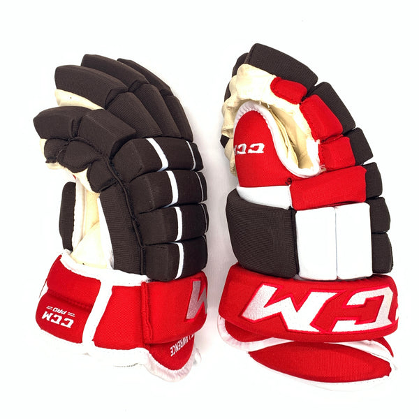 CCM HG97XP - NCAA Pro Stock Glove (Red/Brown/White)