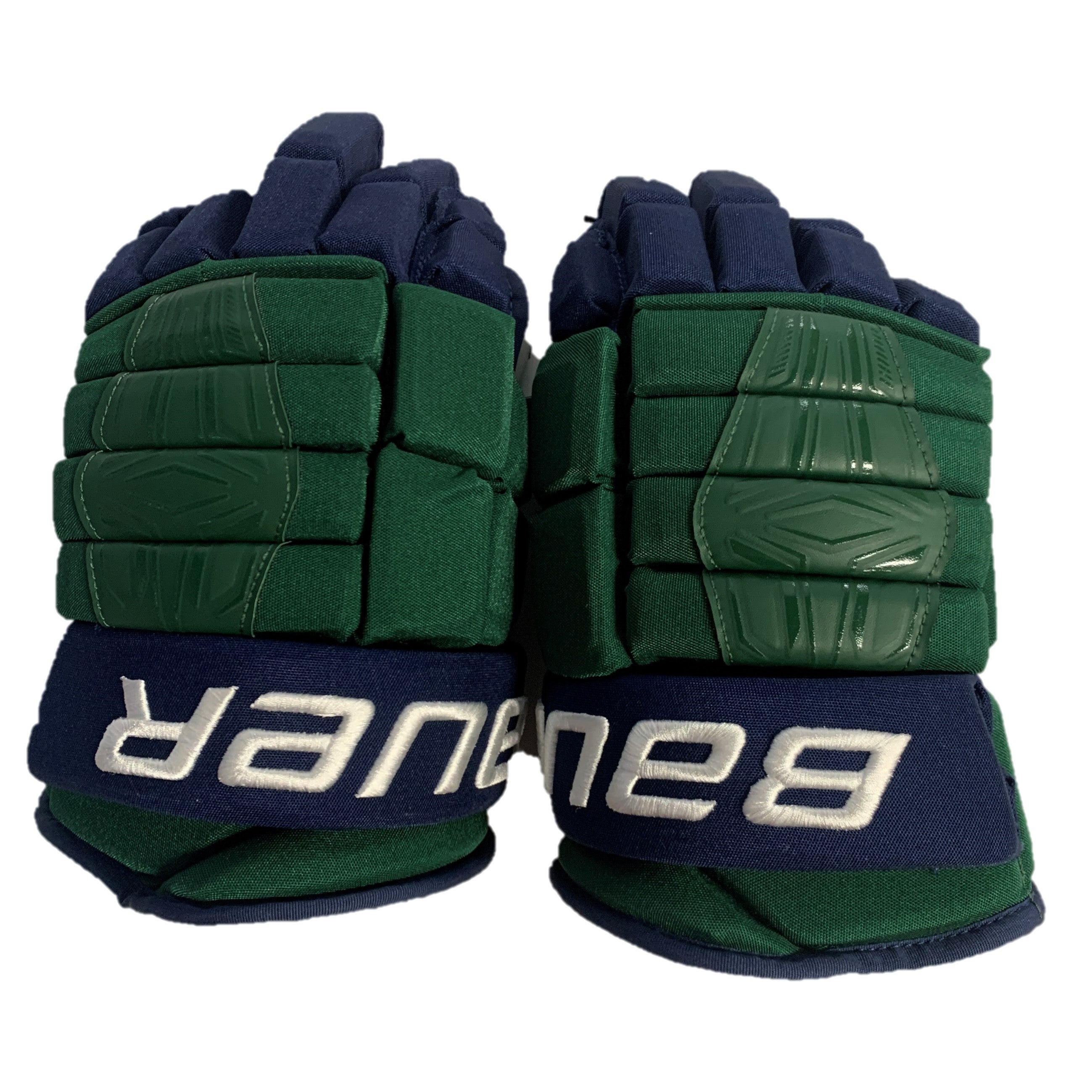 Bauer Pro Series - Gants NCAA Pro Stock (vert/bleu)