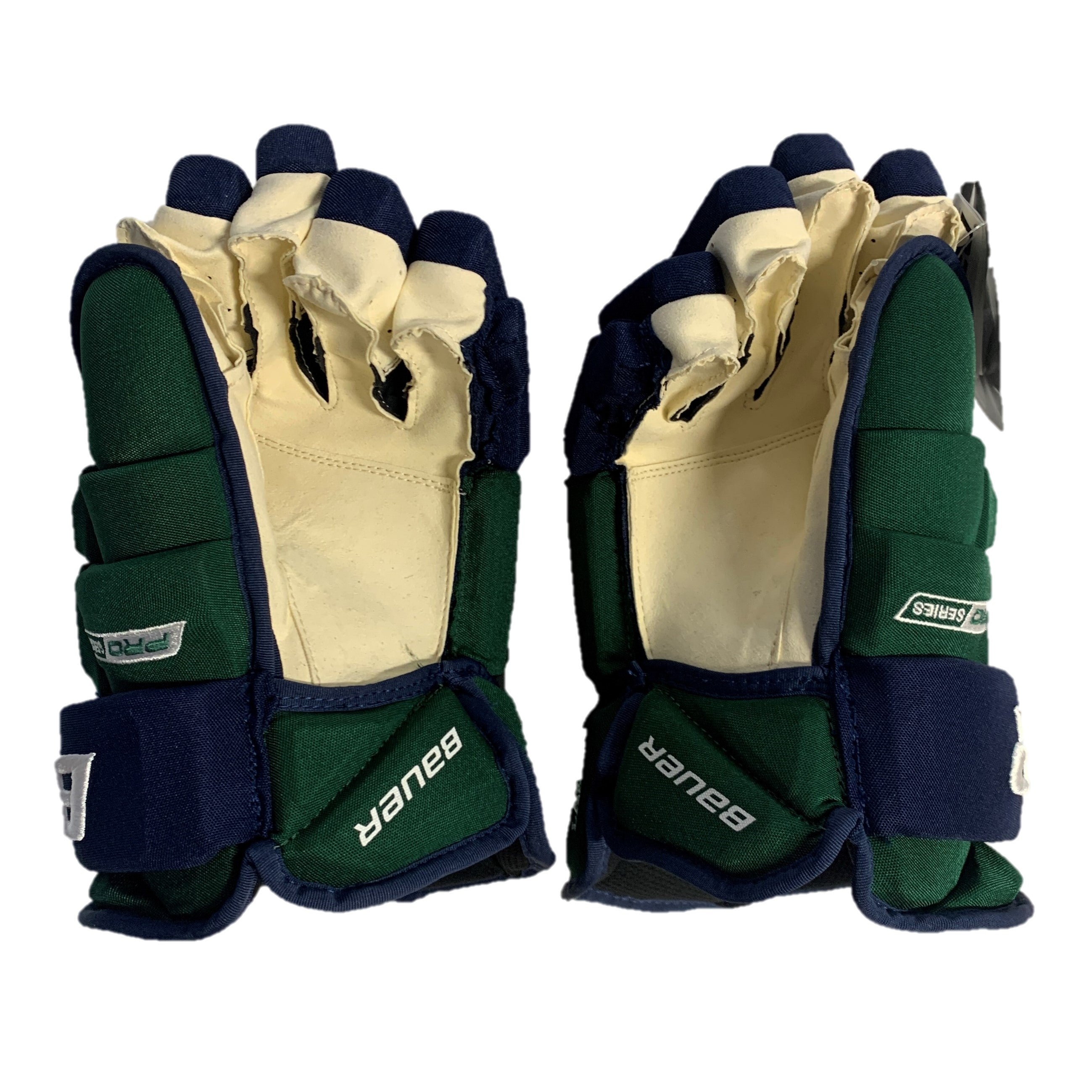 Bauer Pro Series - Gants NCAA Pro Stock (vert/bleu)