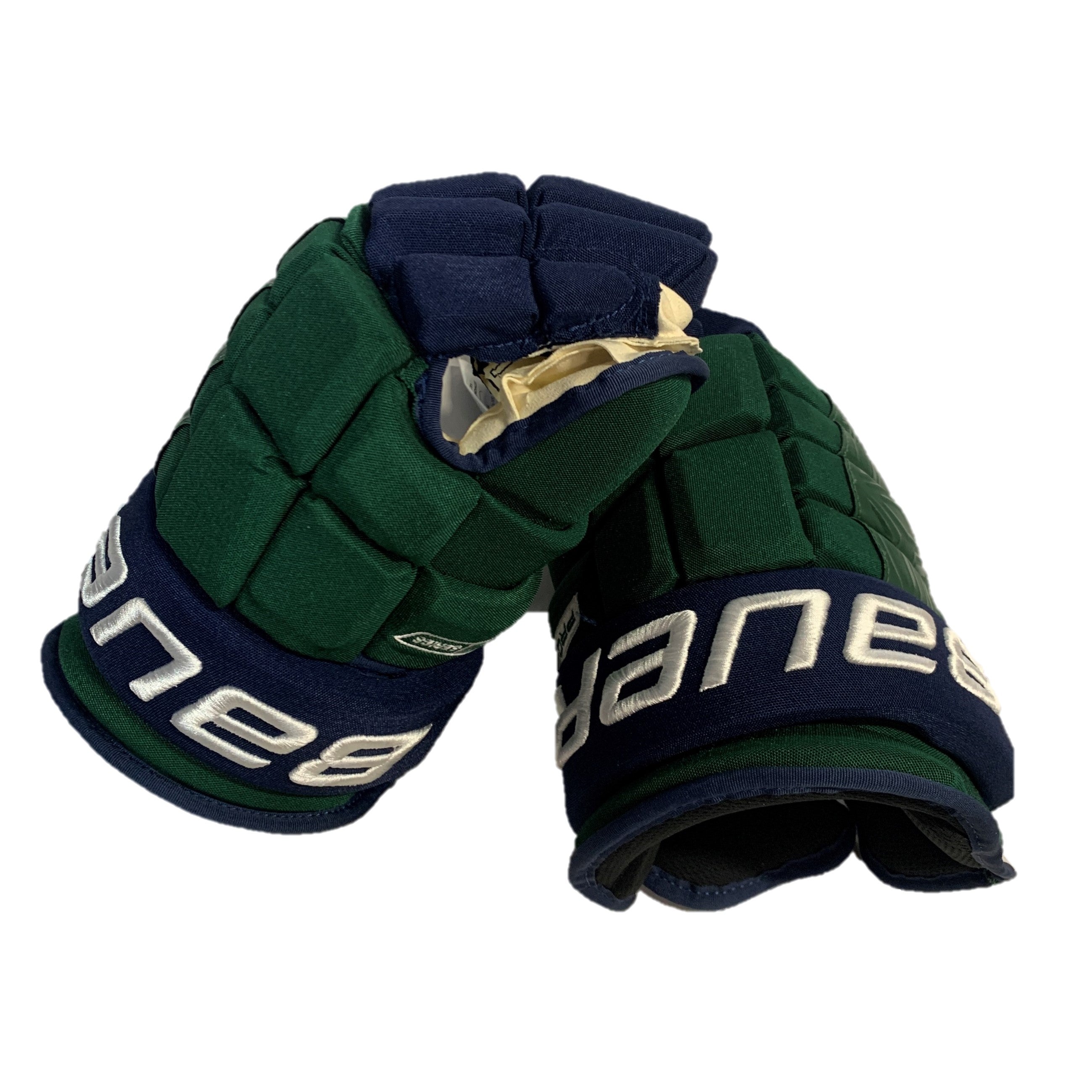 Bauer Pro Series - Gants NCAA Pro Stock (vert/bleu)
