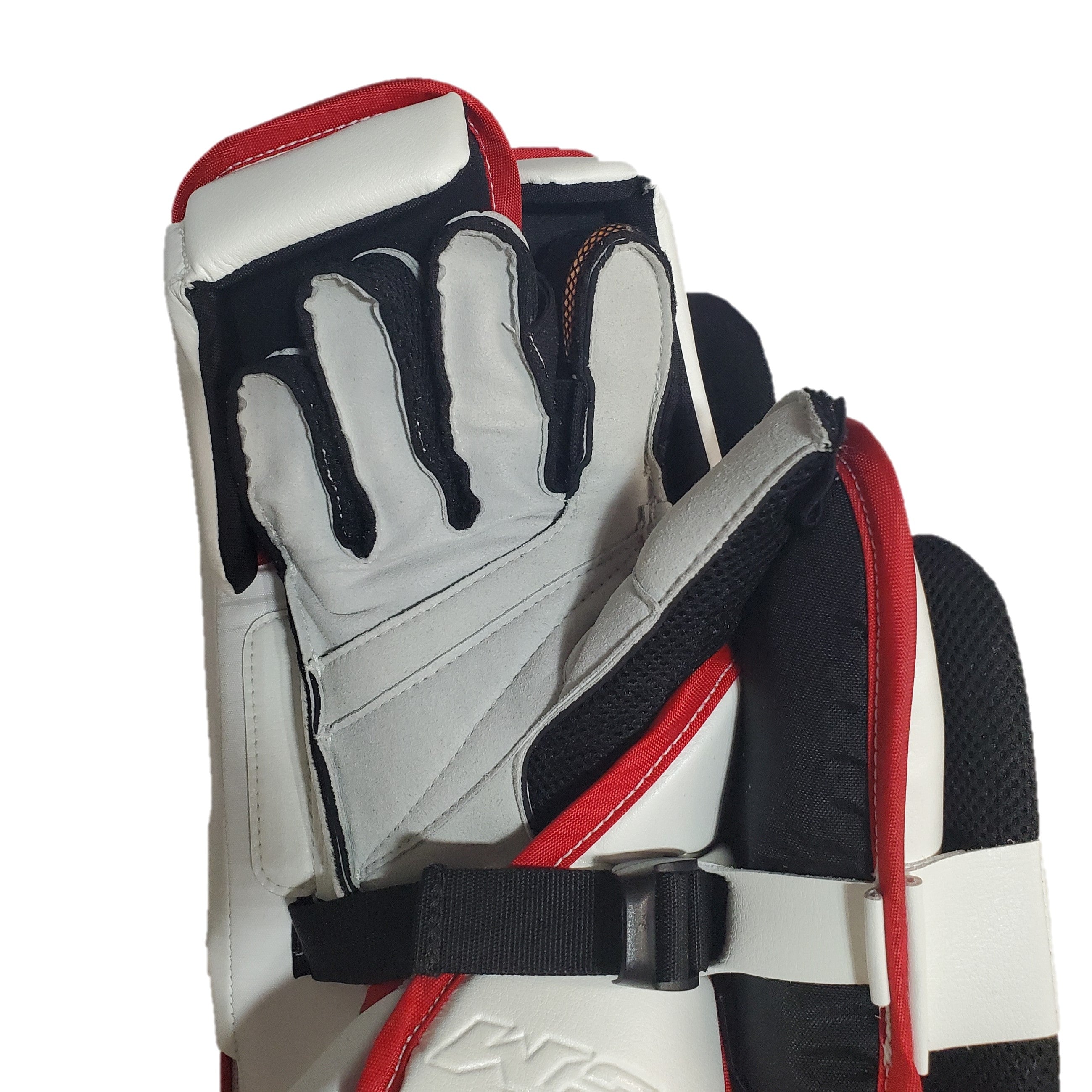 CCM Extreme Flex 5 - 37" - New Pro Stock Goalie Pads - Full Set (White/Red)