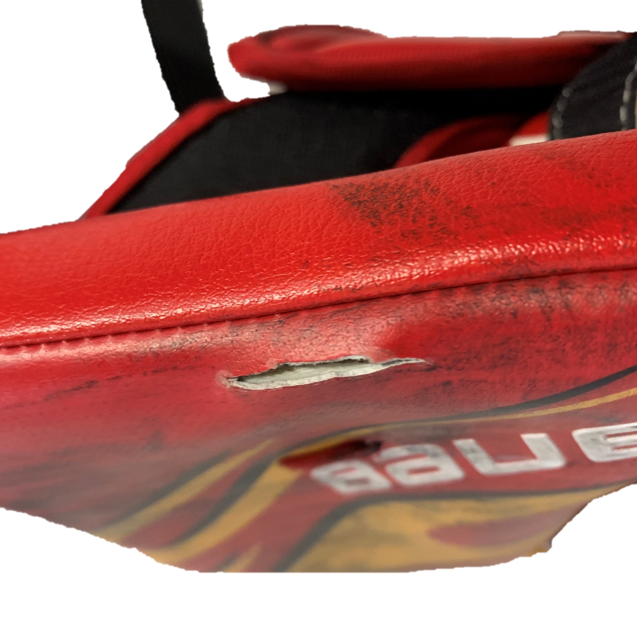 Bauer Supreme Ultrasonic - Pro Stock Goalie Glove Set - (Red/Yellow/White)