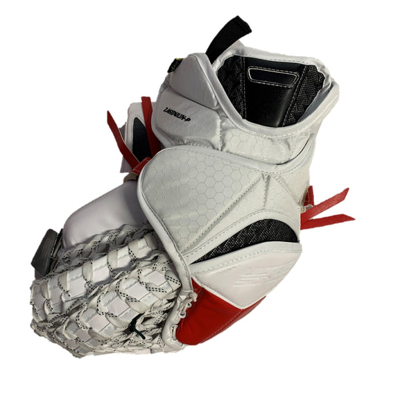 Bauer Supreme Ultrasonic - New Pro Stock Goalie Glove - (White/Red/Black)