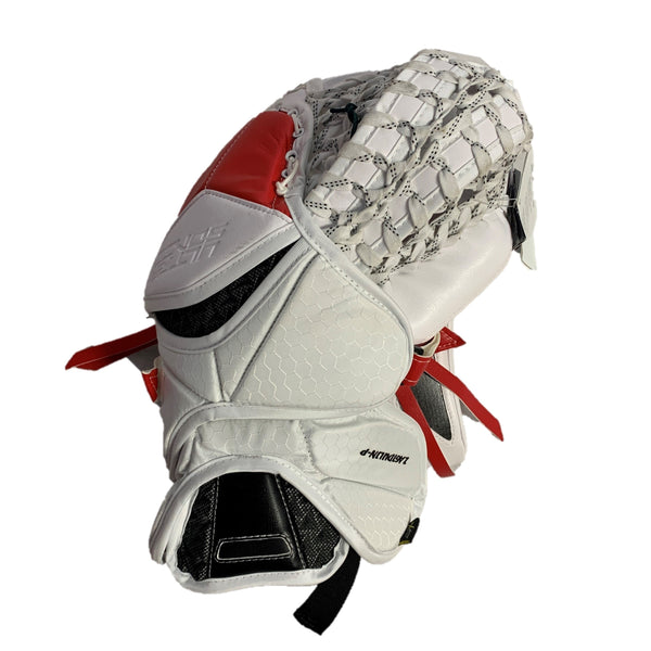 Bauer Supreme Ultrasonic - New Pro Stock Goalie Glove - (White/Red/Black)