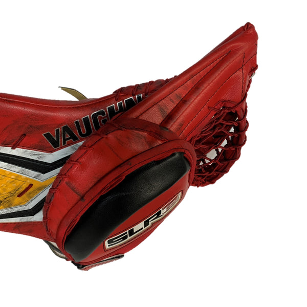Vaughn Ventus SLR3 - Used Pro Stock Goalie Glove - (Red/Yellow/White)