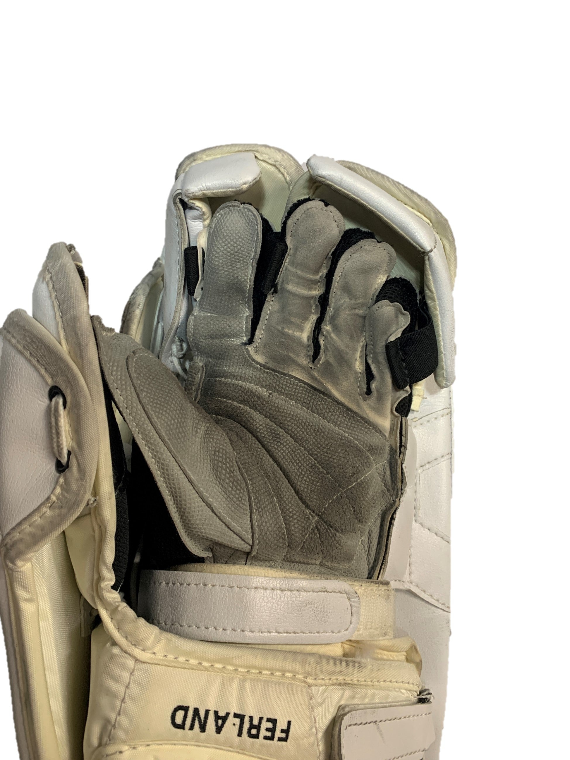 Vaughn Velocity V7 Pro XR - Bloqueur de gardien de but professionnel - Droitier - (Blanc/Noir/Orange)