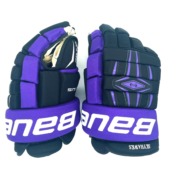 Bauer Nexus Team Gloves - NCAA Pro Stock Gloves (Black/Purple)