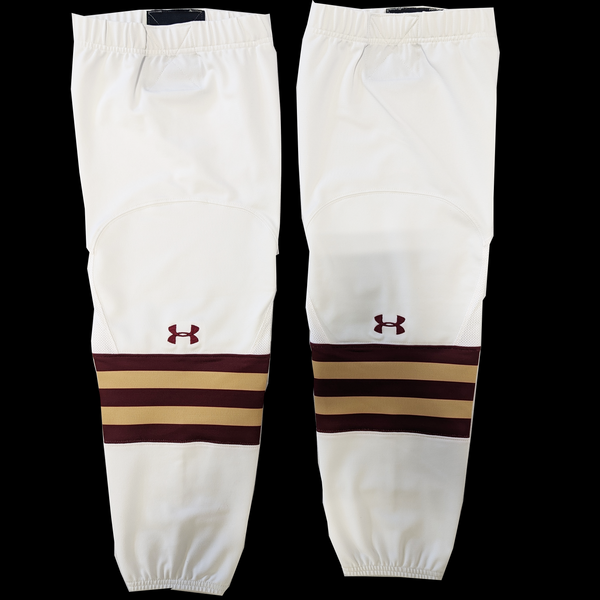 NCAA - Used Under Armour Hockey Socks (White/Gold/Maroon)